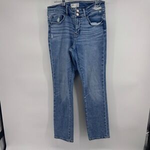 BKE Women's Straight Leg Jeans - Mediums Blue Comfy fit for all your curves
